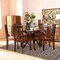 Baxton Studio Liese Modern Two-Tone Dark Brown and Walnut Brown Finished Wood 7-PC Dining Set 178-11384-10894-Zoro - alternate 2